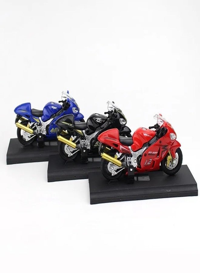 Bestie toys زينة كعكة على شكل دراجة نارية هايابوسا من بيستي تويز، مصنوعة من سبيكة معدنية، زينة إبداعية، نموذج دراجة نارية نسائي، سيارة لعبة، متعددة الألوان - Image 4